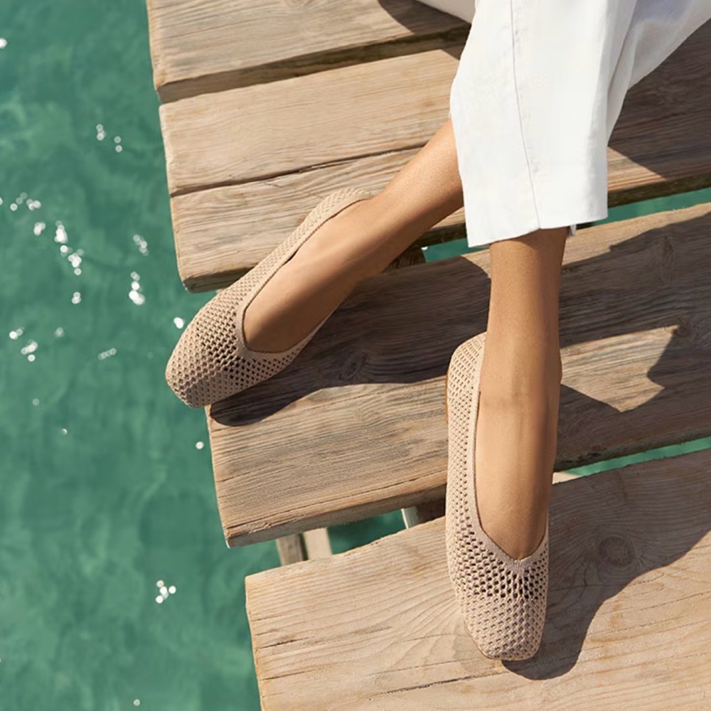 Margot 2.0 Almond Mesh Flats - NIB - sz 9 sz 40
